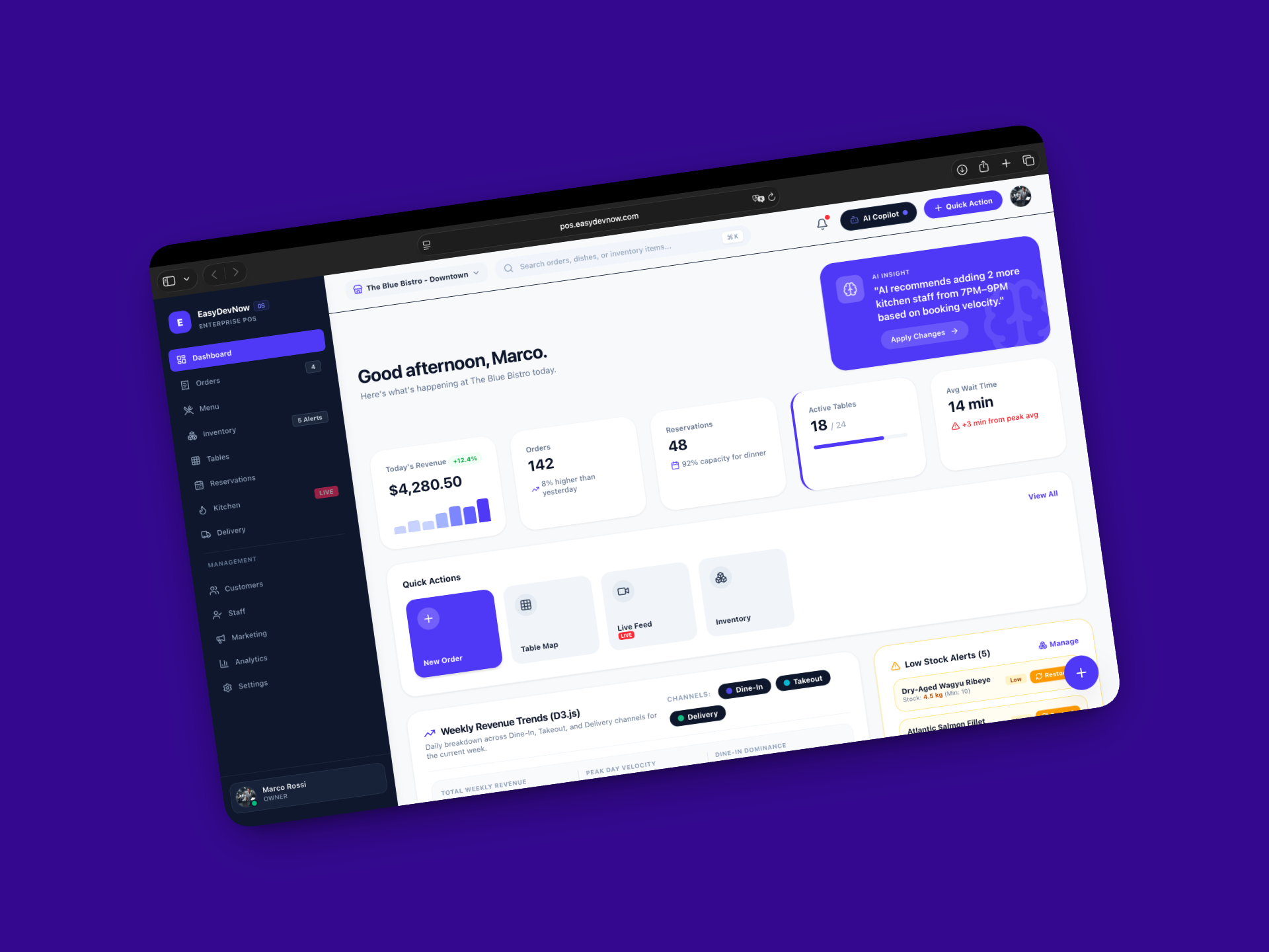 Restaurant Operations Platform